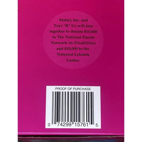 Barbie - Share a Smile - Becky & Wheelchair - Special Edition 1996 Mattel NIB - Picture 9 of 10